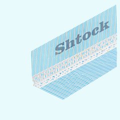 Уголок фасадный Шток (Shtock) ПВХ перфорированный с сеткой, 160 г/м2, 10х10 см., 3.0 м.