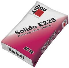 Стяжка для пола Baumit Solido E225  прочностью  23 МПа и толщиной 12 - 80 мм.