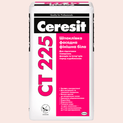 Шпаклевка фасадная финишная белая Ceresit CT-225 25 кг.