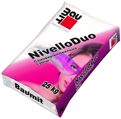 Нивелирующая, самовыравнивающаяся смесь для полов Baumit Nivello Duo 22 МПа, 2-20 мм.